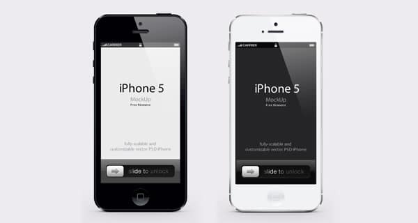 iPhone 5 -Vector Mockup