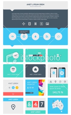 istockphoto - Composants Flat Design 1