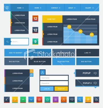 istockphoto - Composants Flat Design 4