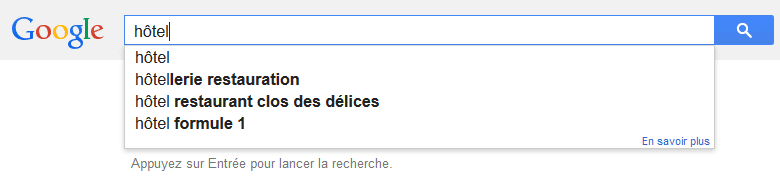 La suggestion peut donner des indices