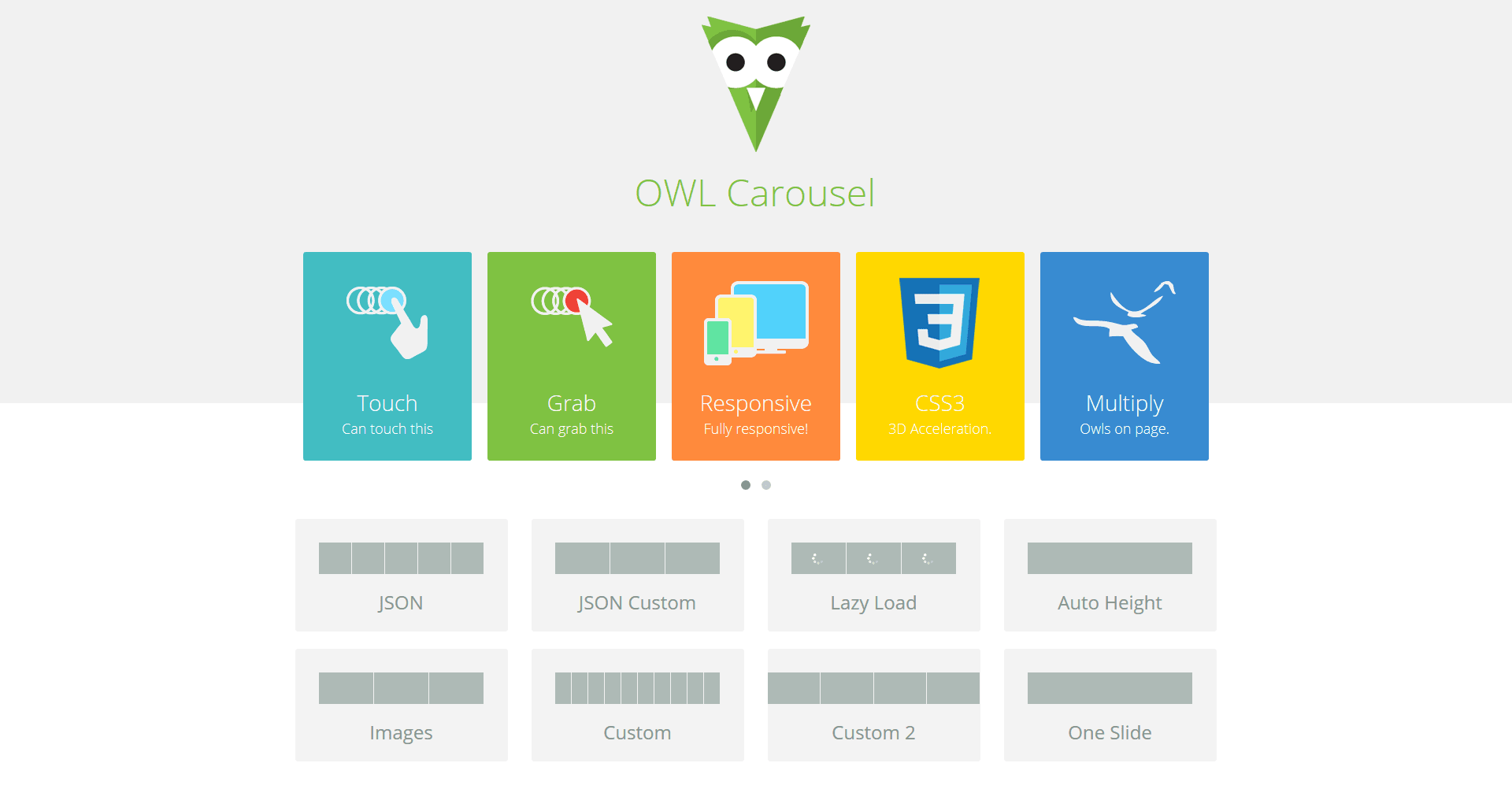 Owl Carousel Responsive Slideshow