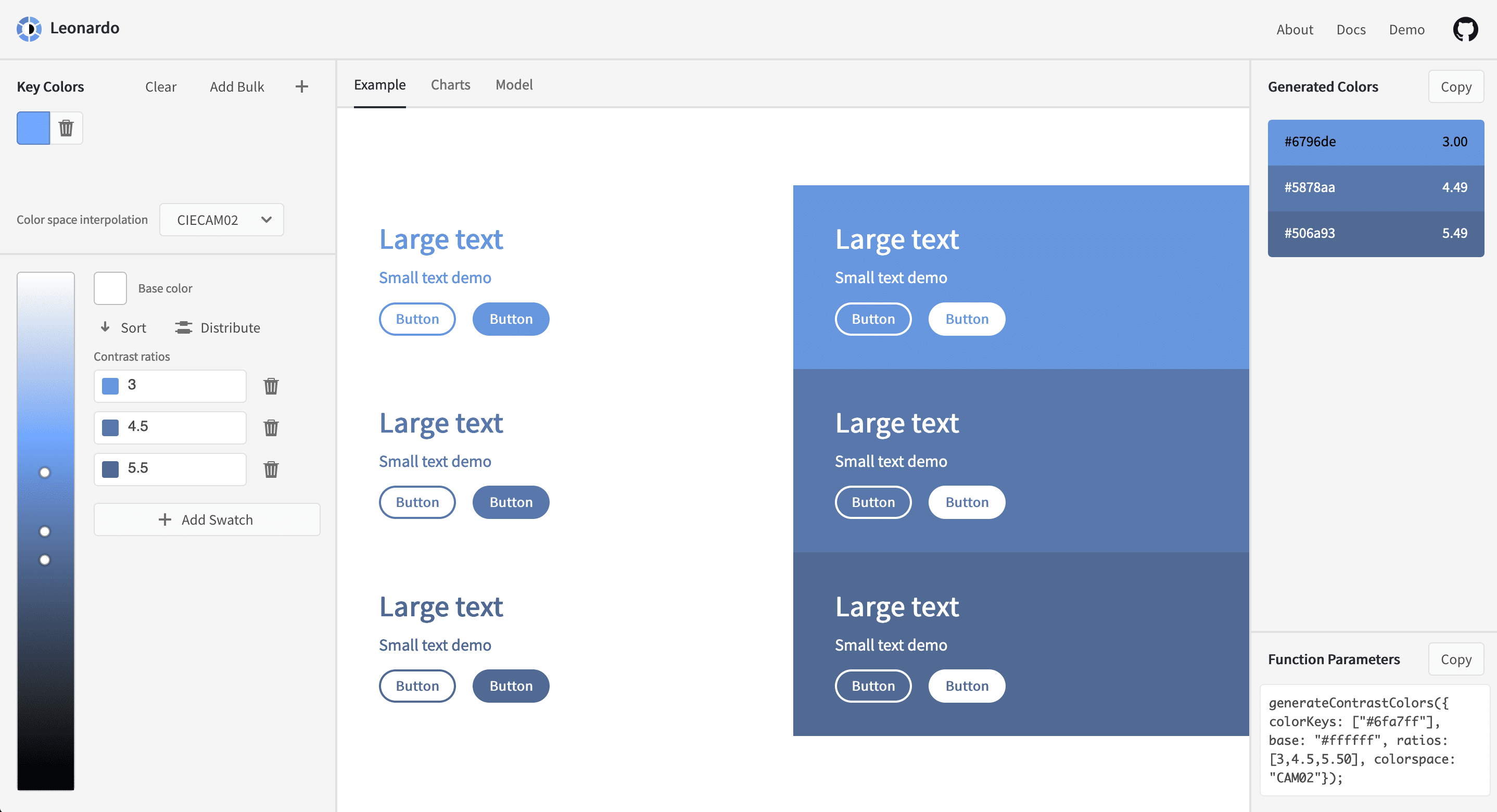 Leonardo Color Contrast Tool