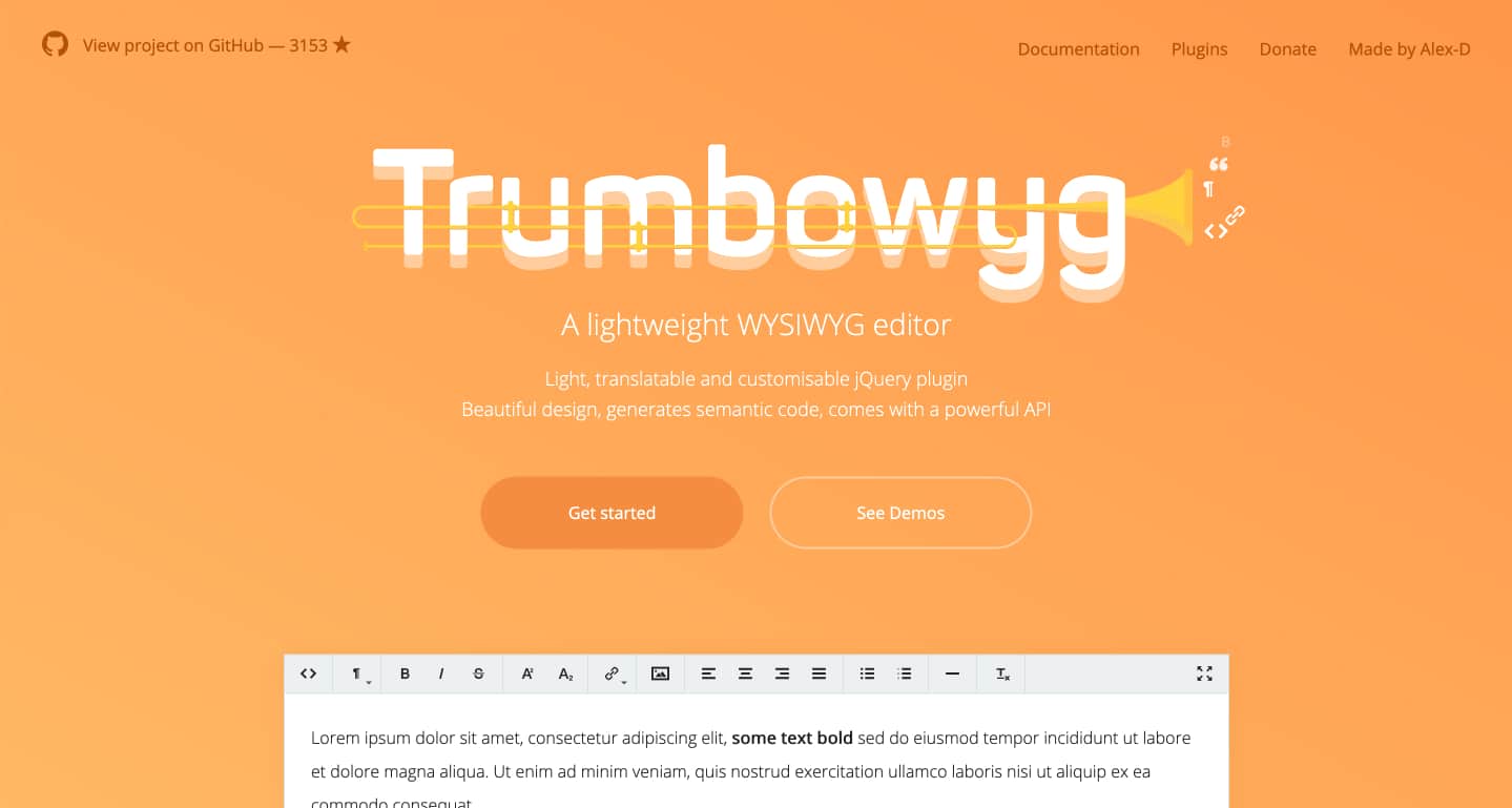 Trumbowyg Editor